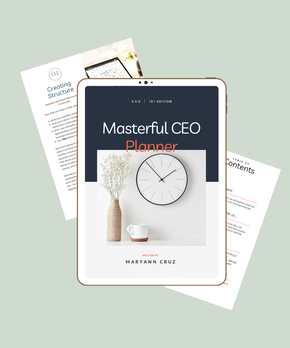 Masterful CEO Planner
