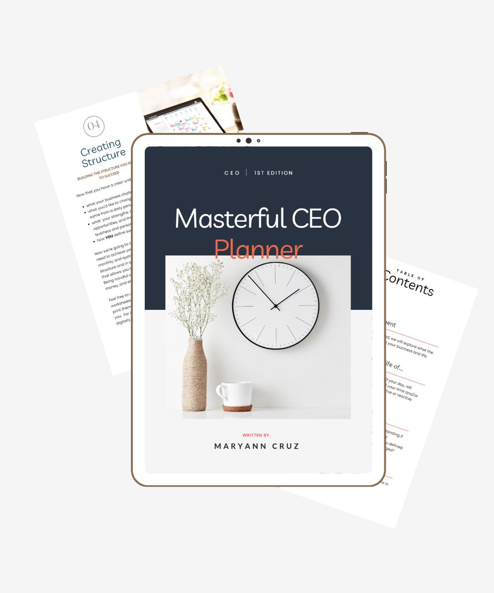 Masterful CEO Planner